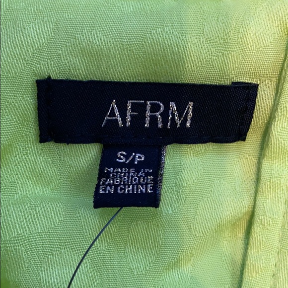 AFRM Lime Green One Button Pocketed Duster Small - Picture 4 of 8